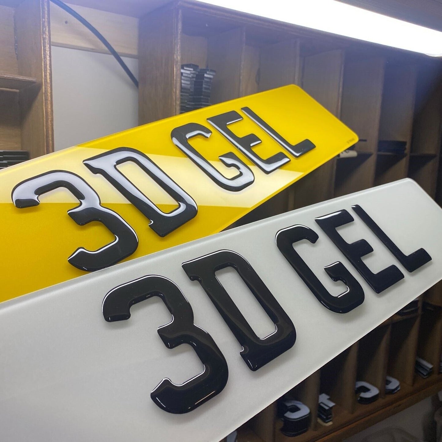 3D Gel Road Legal Number Plate